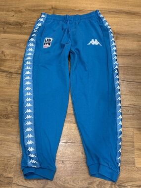 Men's Kappa Gala Blue Sweatpants Size XXL Sweat Pants US Ski Team USA